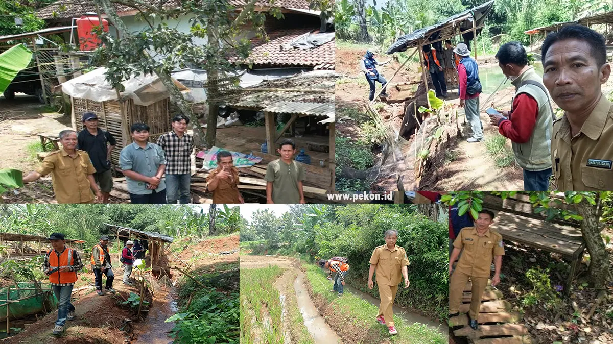 Survei Lokasi Drainase Oleh Dinas PUPR di Pekon Siliwangi